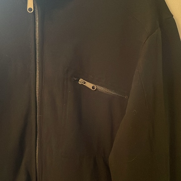 Converse One All Star Men’s Large Black Zip-Up Jacket - Picture 4 of 6